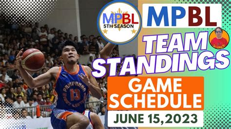 mpbl basketball schedule